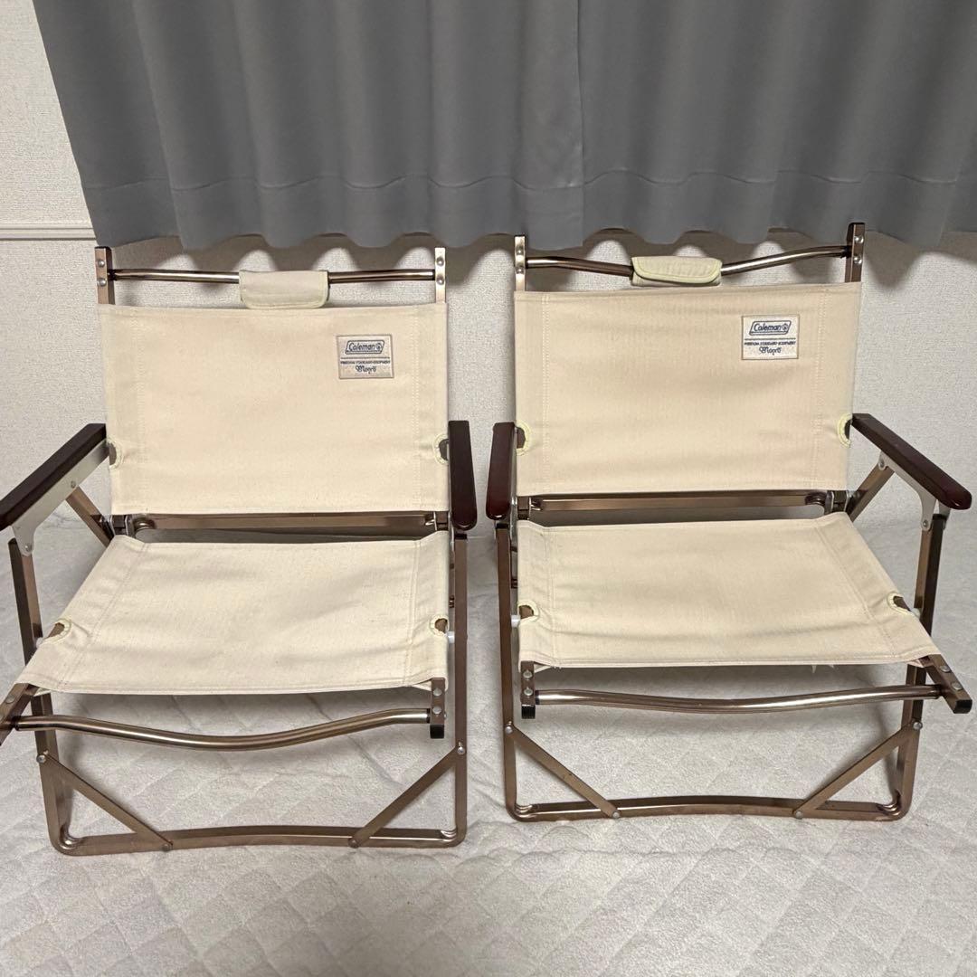 コールマン　インディゴレーベル　モンロ　フォールディングチェア　2脚セット
