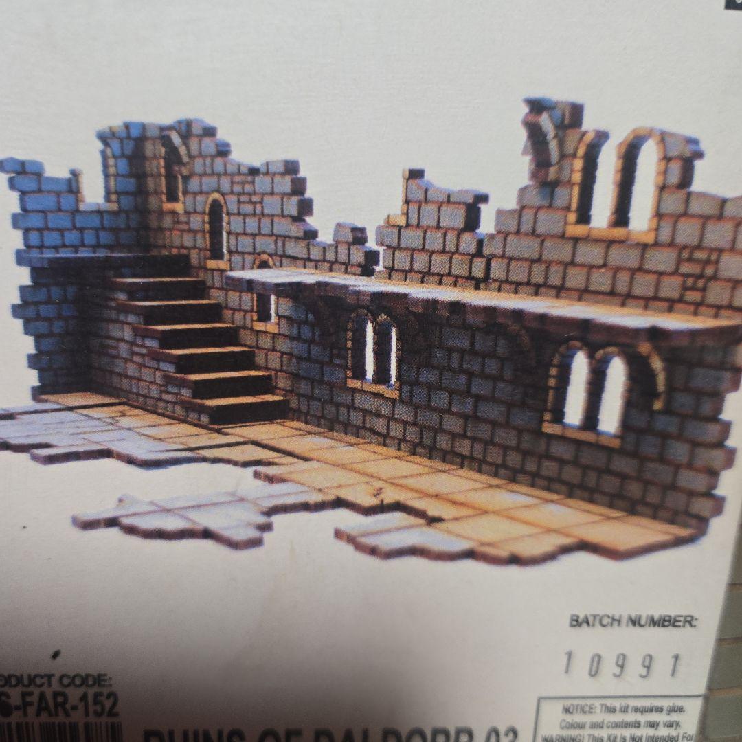 4Ground Ruins 塗装済み立体廃墟ダンジョン　海外製