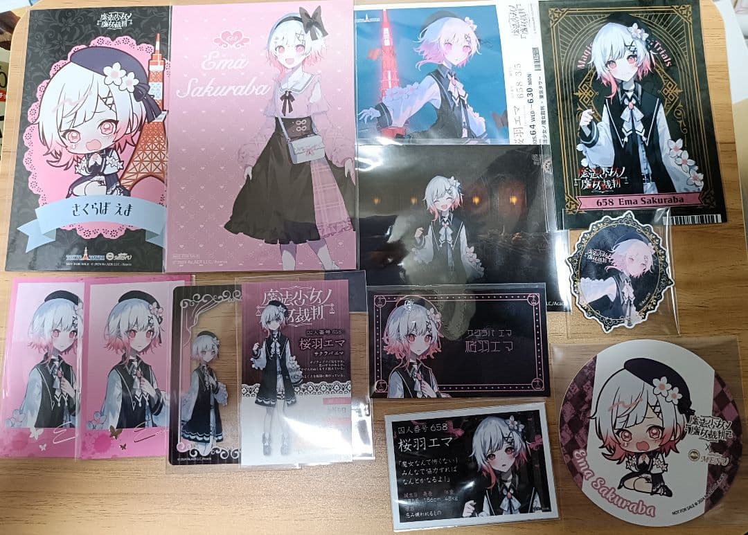 魔法少女ノ魔女裁判　まのさば　桜羽エマ　紙類セット