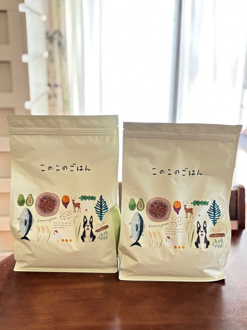 このこのごはん ドライフード 1kg 2袋　賞味期限2026.2.13