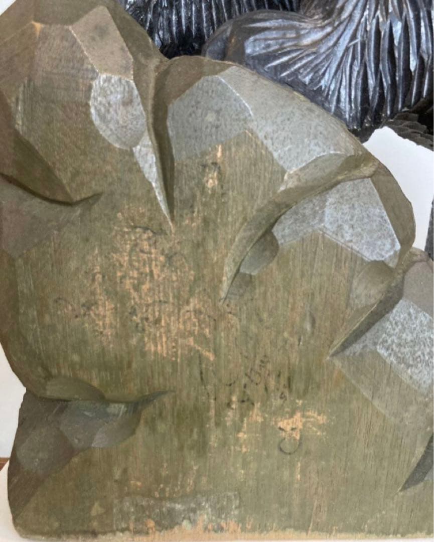 八雲　木彫熊　１９７７年作　美品