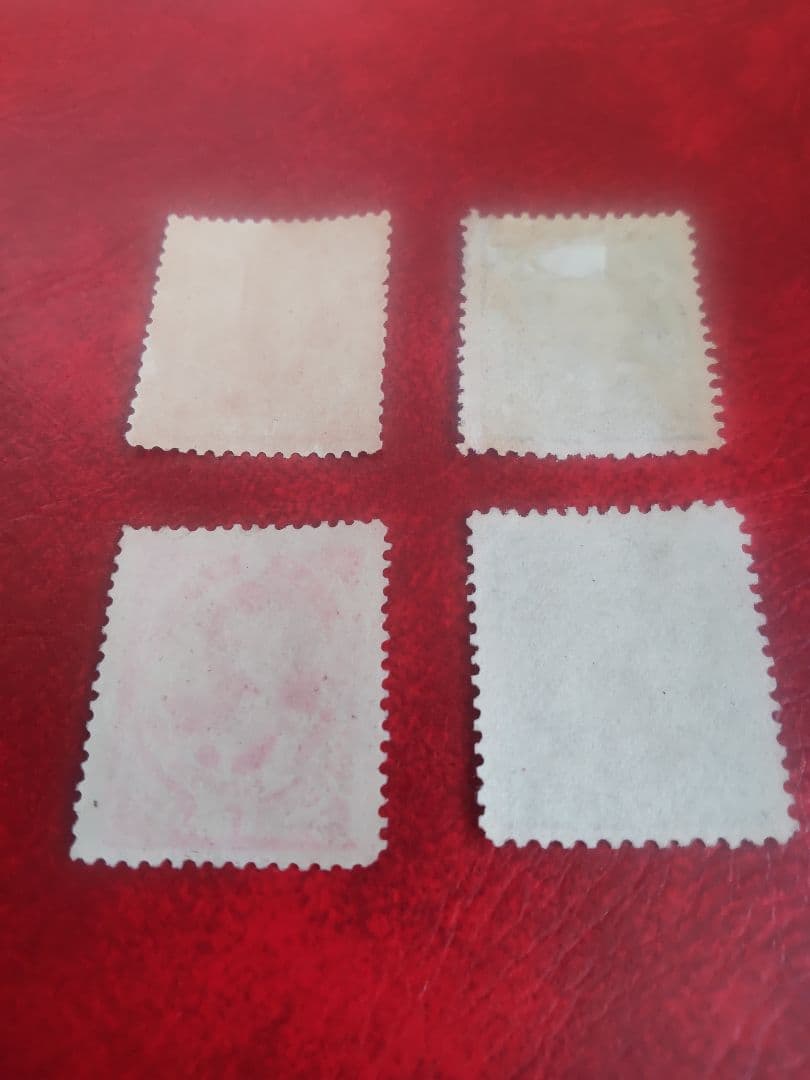 銭単位 1896年 日清戦勝切手 4種完 未使用品