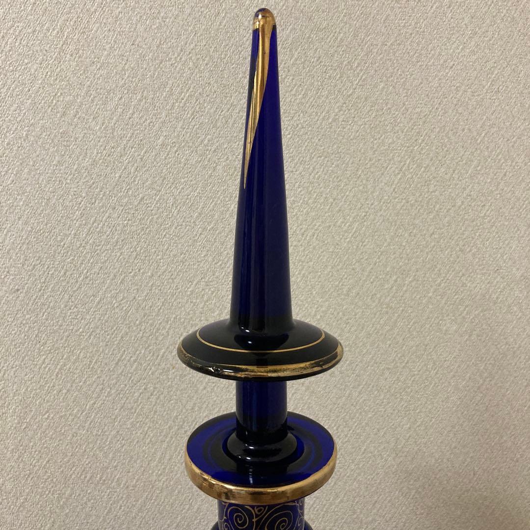 ボヘミアングラス　デキャンタ　珍品　特大　切り子　ヴィンテージ