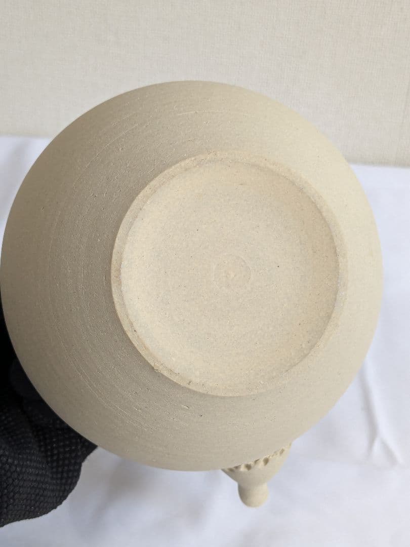 宇田芳宇 白泥ボウフラ ボーフラ 上手 煎茶道具