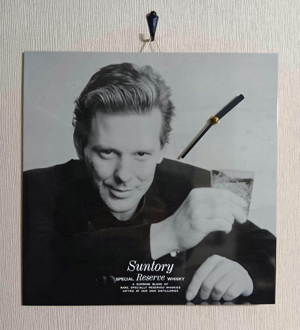 1980's 非売品 サントリー リザーブ ミッキーローク LPサイズ 壁掛時計