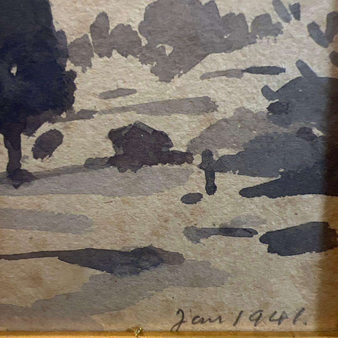 三宅克己　うまいなぁ　日動画廊