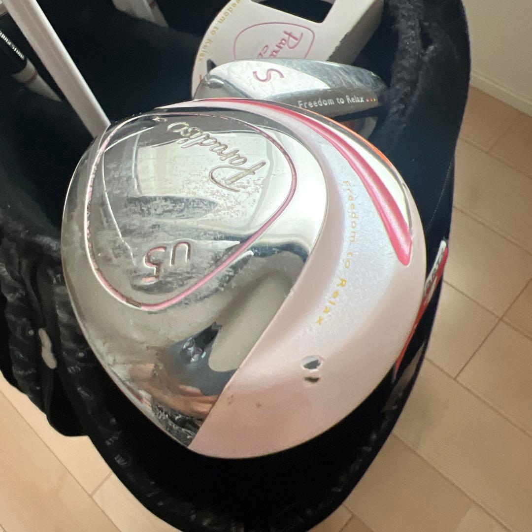 M-U SPORTS ゴルフバッグ 黒 ステッカー付き