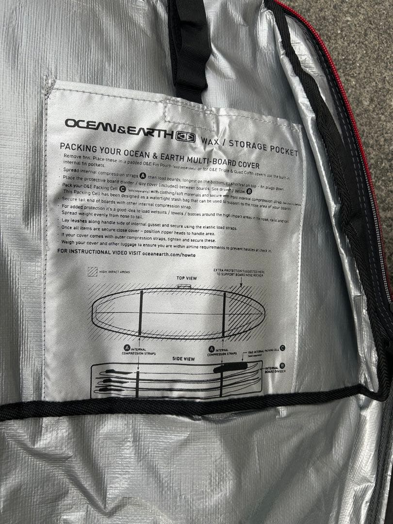 【引取限定】O&Eサーフボードケース トラベルケース 9.6