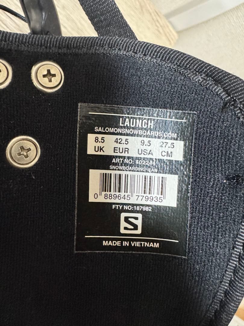 SALOMON スノーボードブーツ ブラック 27.5 サロモン