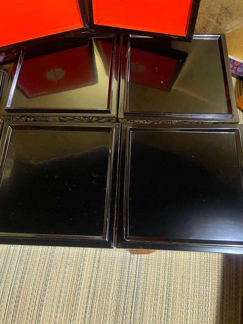 特選　輪島塗　総菊五段重箱　元箱入り　特選　輪島塗漆器　うるし　能登輪島