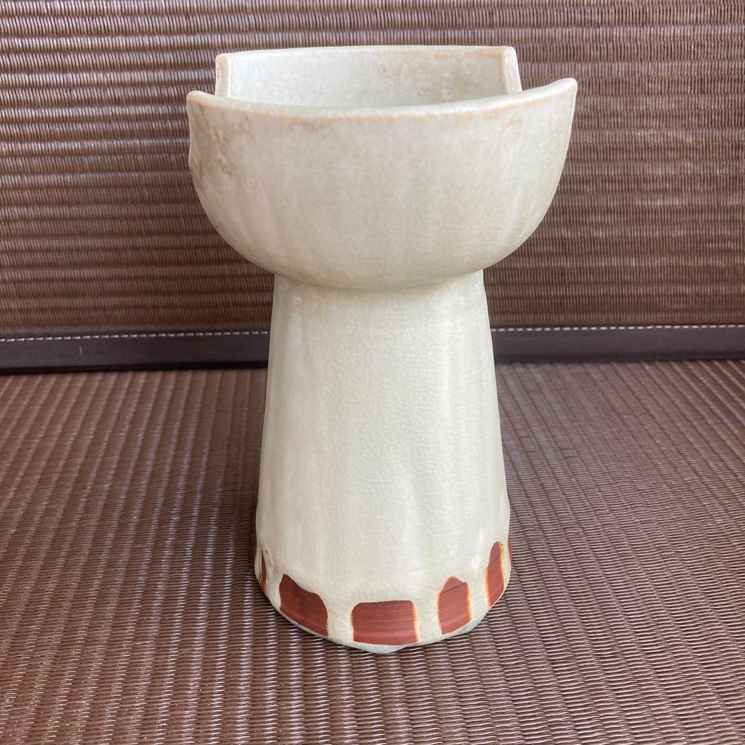 加藤五山作　真珠釉　花瓶