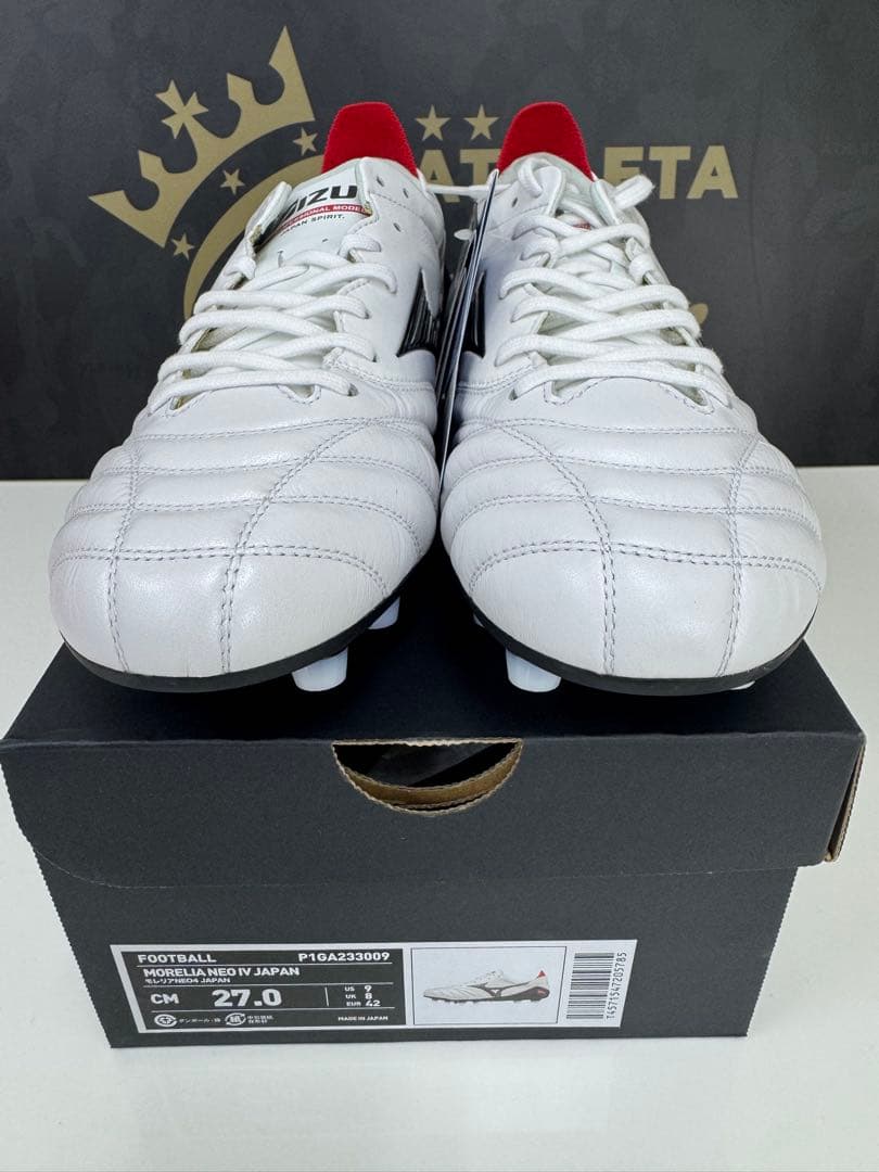 【新品未使用】モレリアネオ4JAPAN27.0cm+シューレース+トレピカブラシ