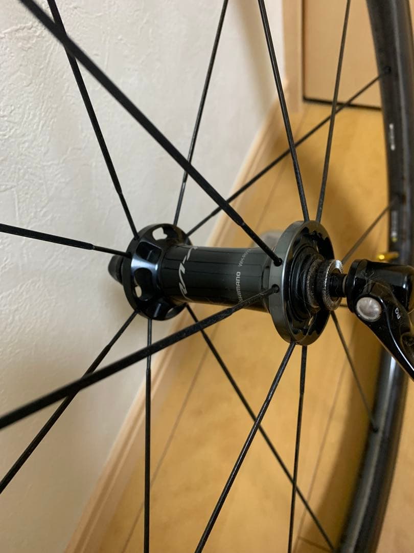 DURA-ACE 完組ホイール ブラック カセット付き ホイールバック付き