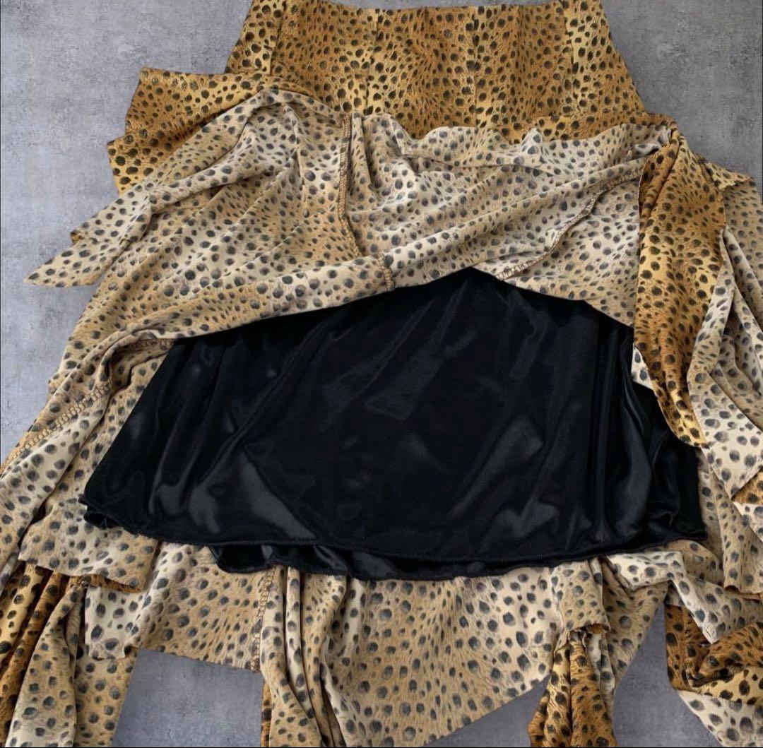 Create Sun レオパード柄 ダンス衣装 セットアップ トップス スカート