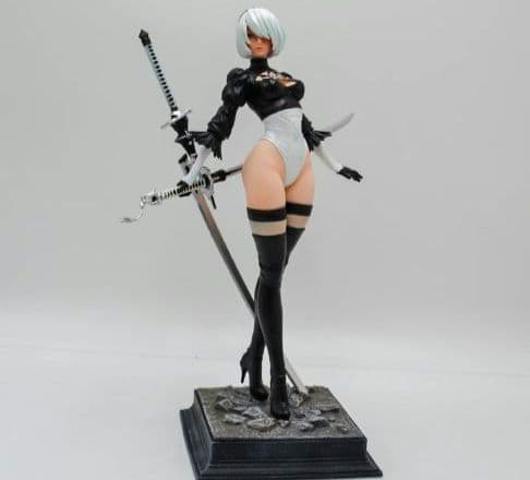 ニーアオートマタ　2b　ヨルハ　黒　フィギュア