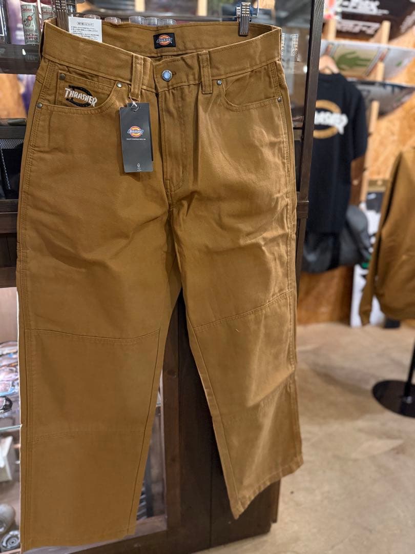 スケートボード Dickies THRASHER DOUBLE KNEE PANT 34