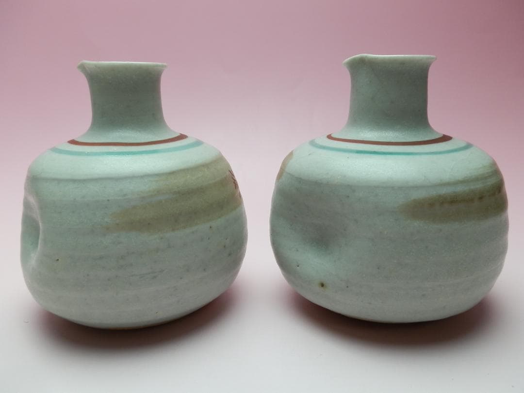 徳田正彦（人間国宝 三代徳田八十吉) 徳利 盃 酒器揃い 71215