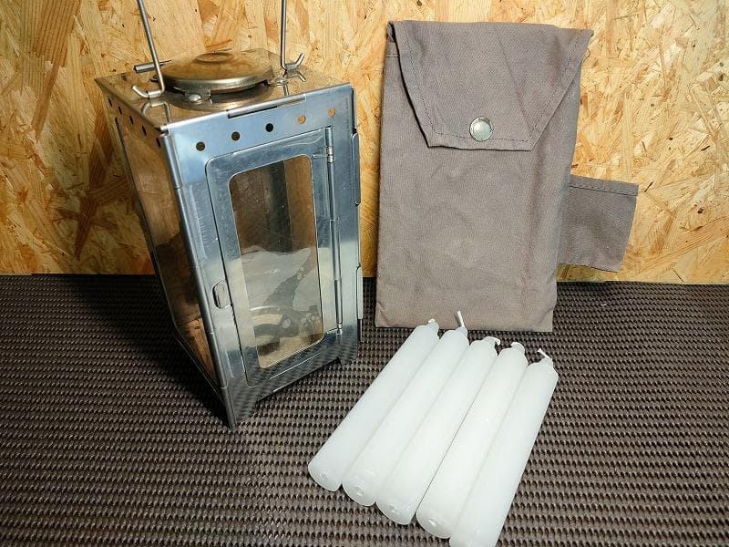 ヴィンテージ品 極美品 スイス軍フォールディングキャンドルランタン