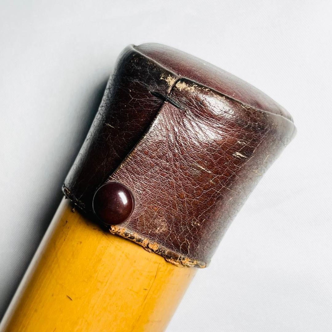 尺八　虎正印　都山流　歌口丸型　銀巻　54.5cm　約1尺8寸　2継　和楽器