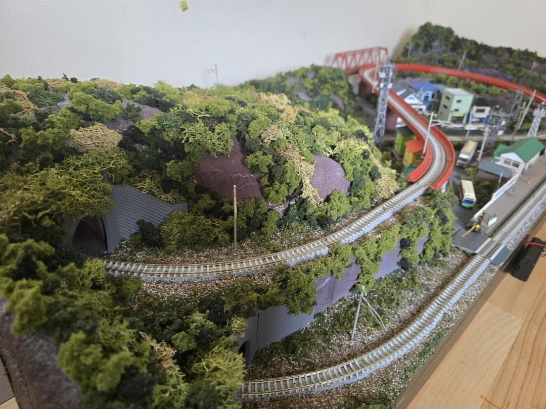 鉄道模型ジオラマレイアウト Ｎゲージ用　単線[１５０ｃｍ×６５ｃｍ]