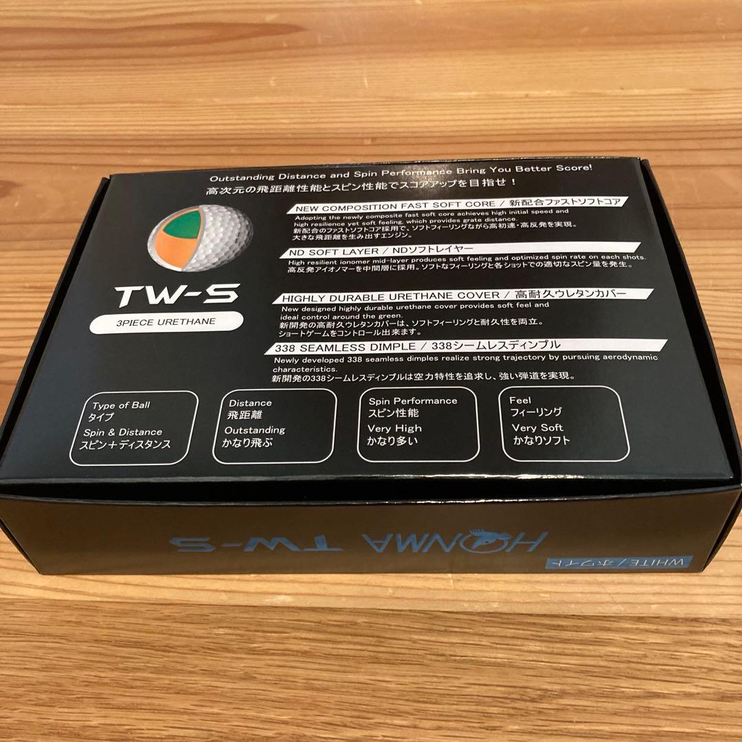 ホンマ　TW-S ツアーワール　ホワイト　3ダース　ゴルフボール