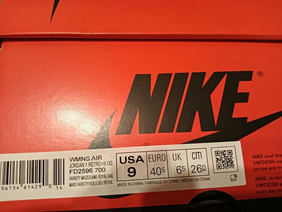 ジョーダン1 レトロ HI OG レディース