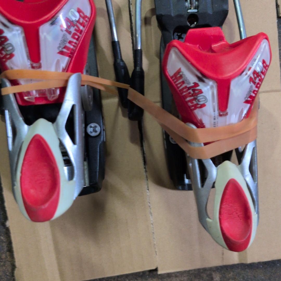 マーカーコンプ14 スキー ビンディング 赤白