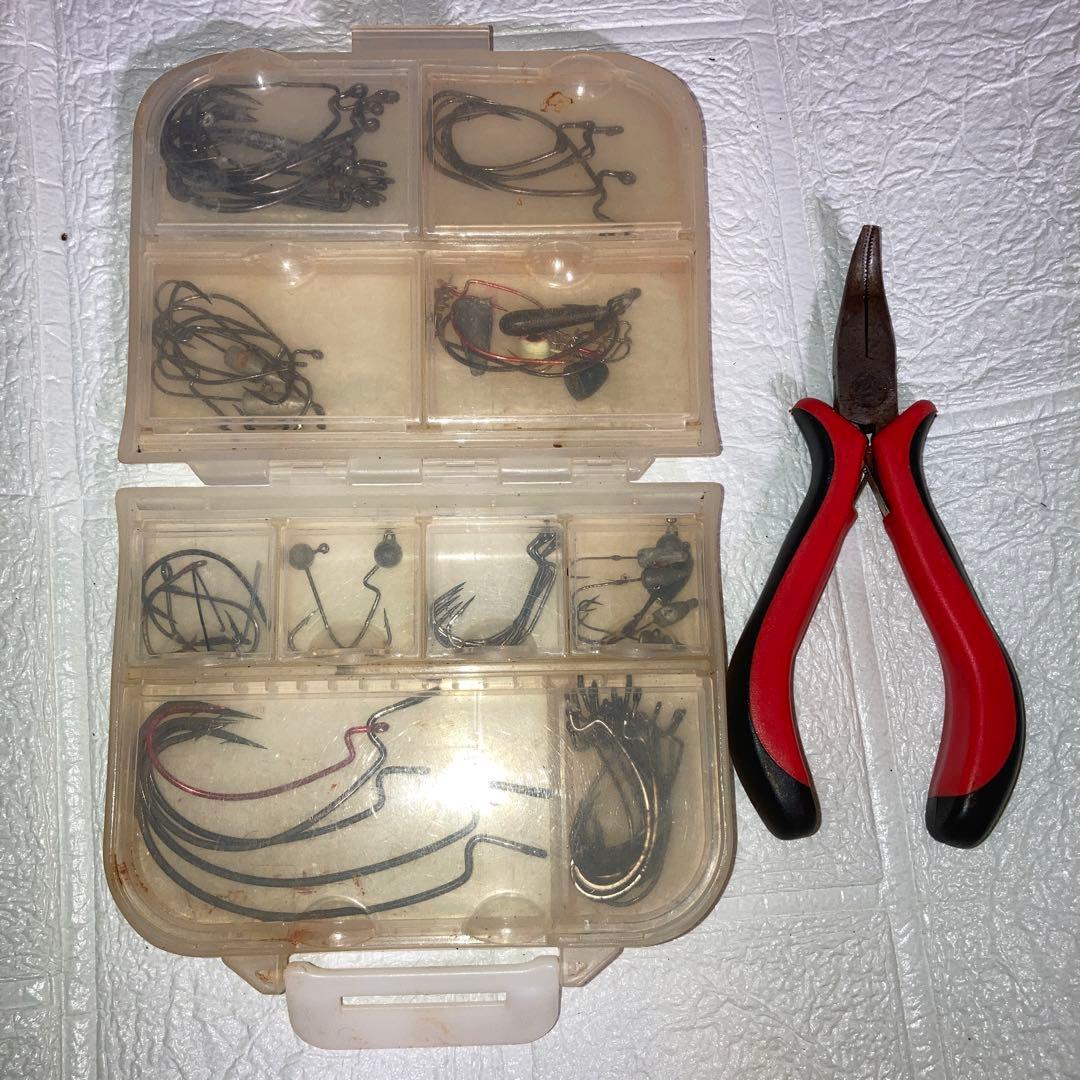 バス　ルアー　セット　ワーム　まとめ売り　タックルケース付き　新品あり