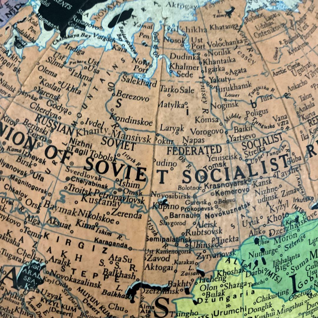 【ビンテージ】ブラックオーシャン地球儀 アメリカ買付品60年代70年代