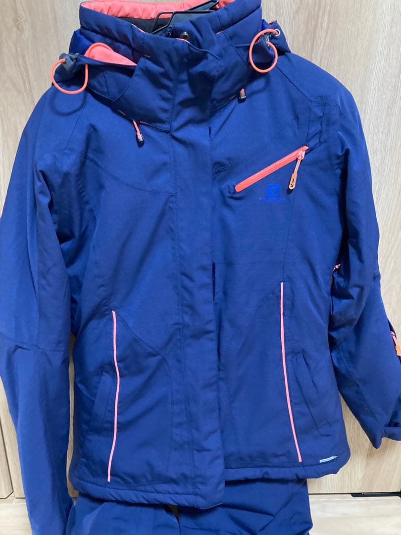 Salomon スキーウェア 女性用 ネイビー/オレンジ