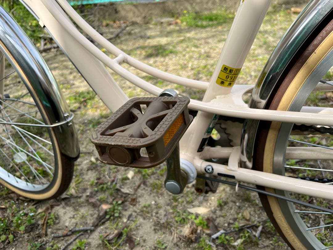 フェリーク ジュニア自転車24インチ　クリーム　アサヒ