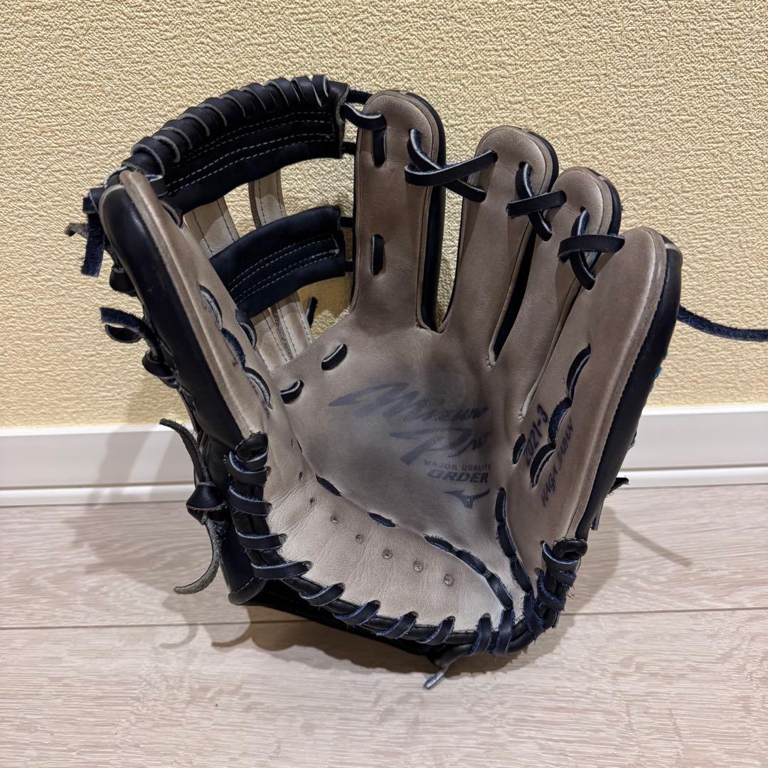 ミズノプロ　軟式　内野手　グローブ　グラブ　ダイバーシティブルー　【最終値下げ】