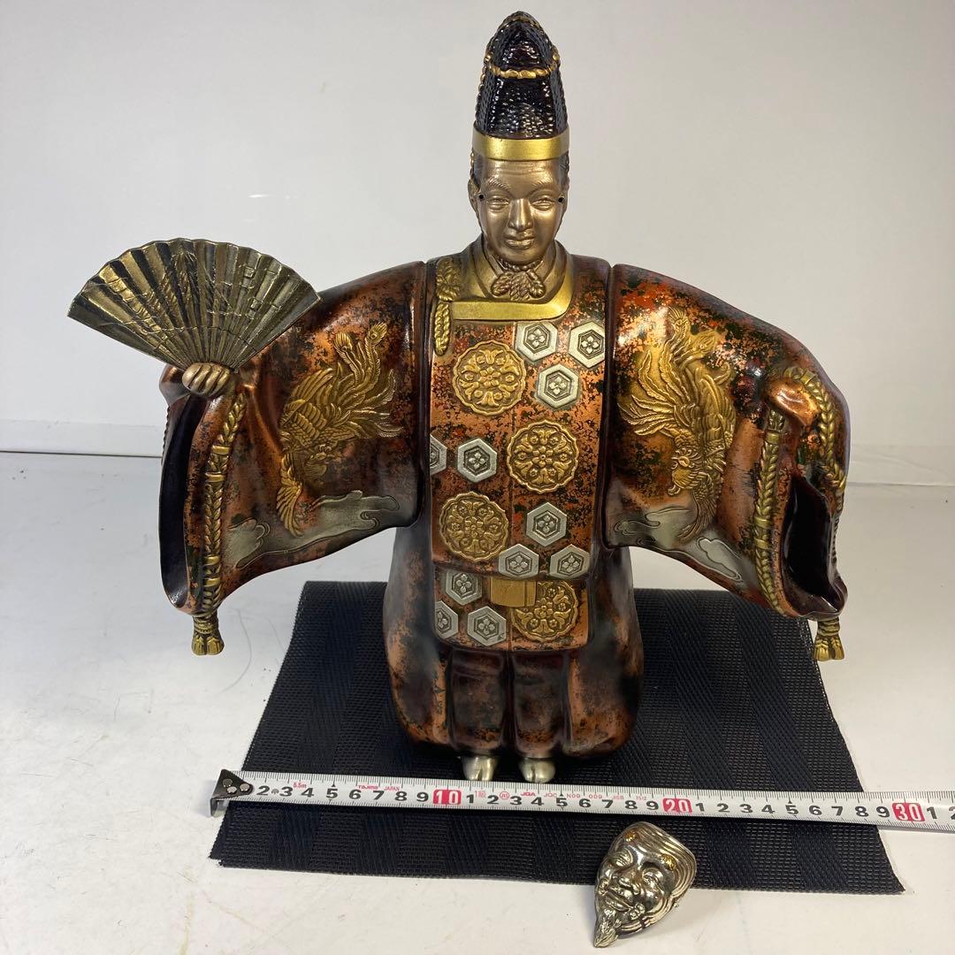 重厚な鋳物　『翁像』