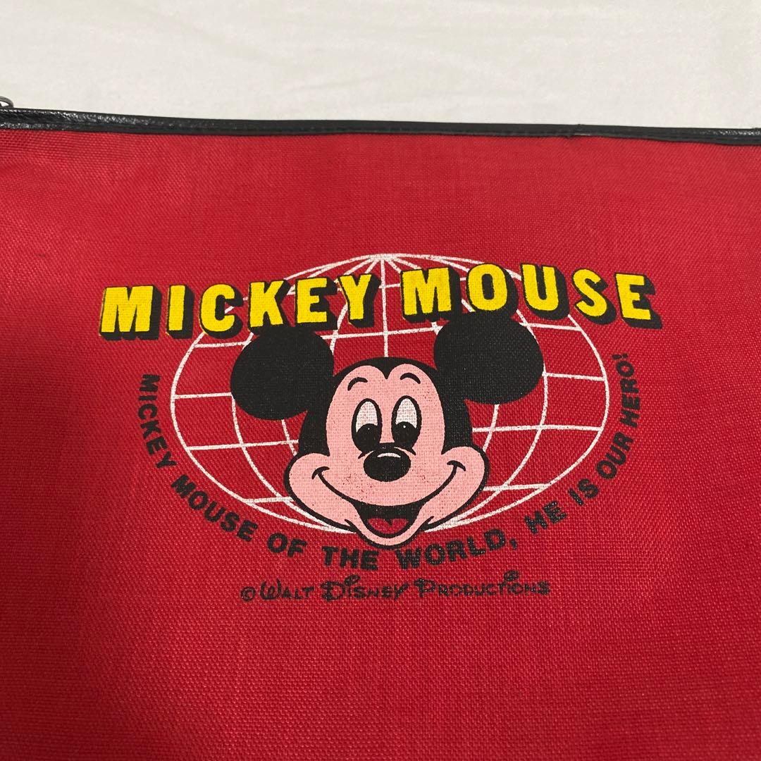 ディズニー　開園当初グッズ　レア　ポーチ　レッド