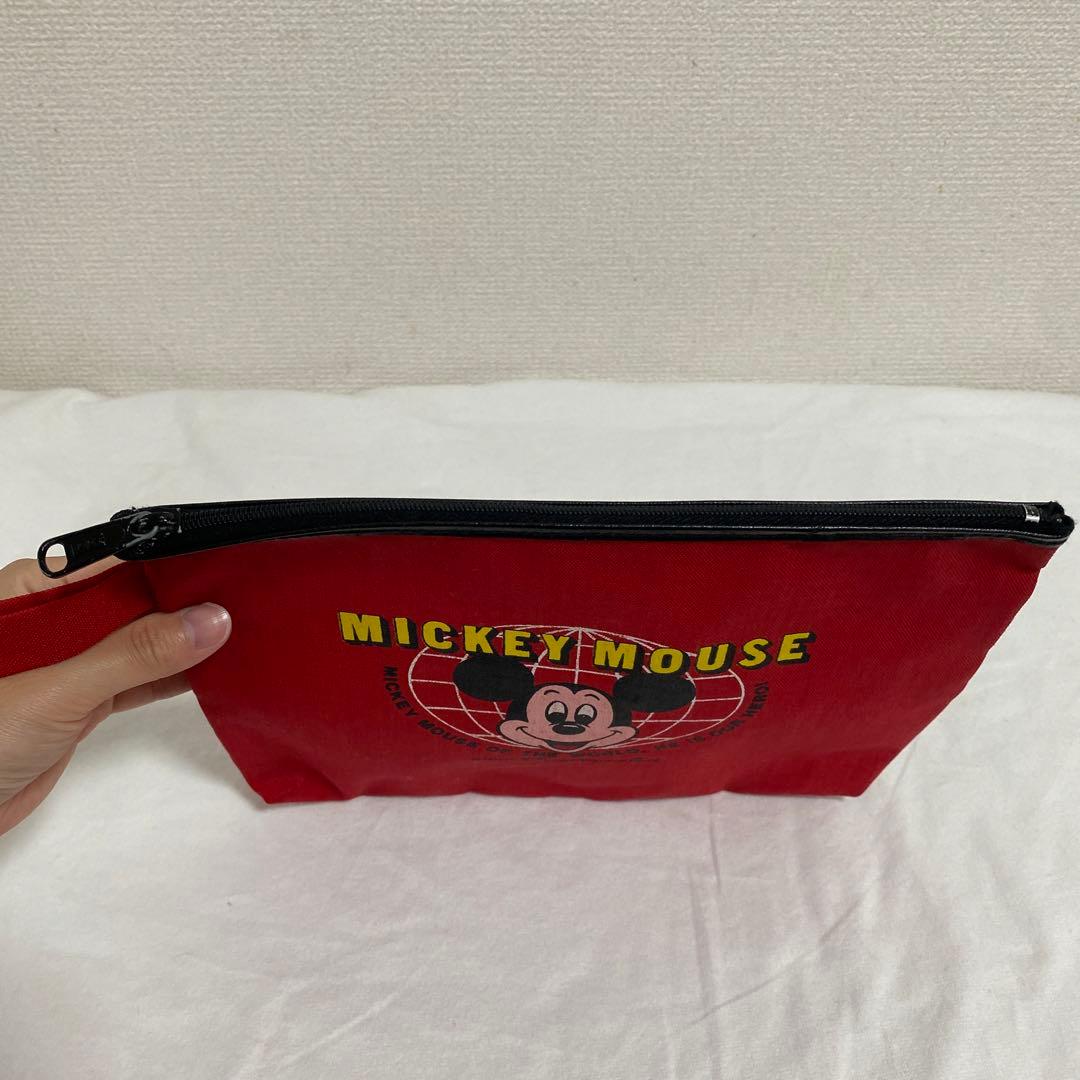 ディズニー　開園当初グッズ　レア　ポーチ　レッド