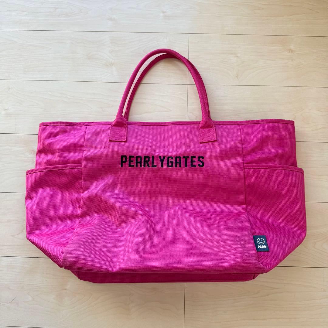 PEARLYGATES パーリーゲイツ　ピンク トート　ロッカーバック　ゴルフ