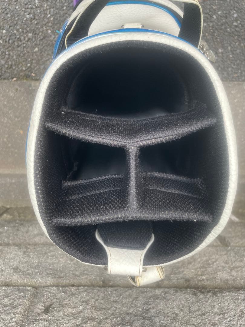 ダンスウィズドラゴン　キャディバッグ ホワイト/ブルー