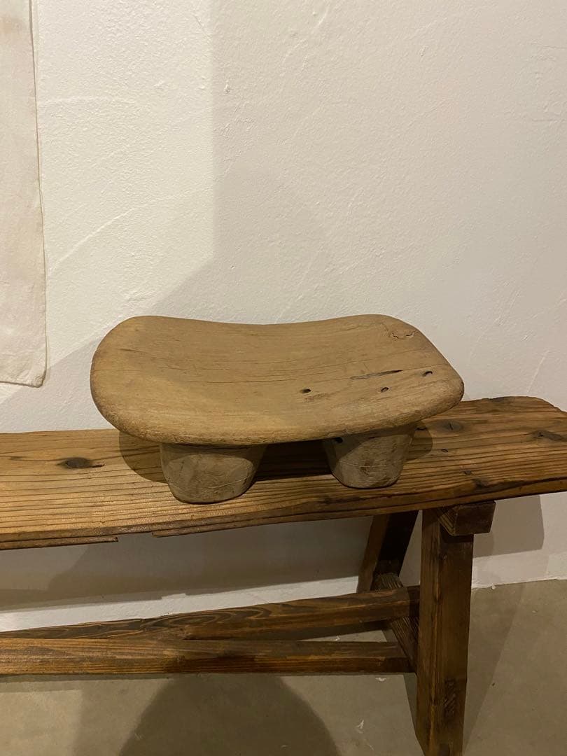 アンティーク　アフリカ　スツール　木製