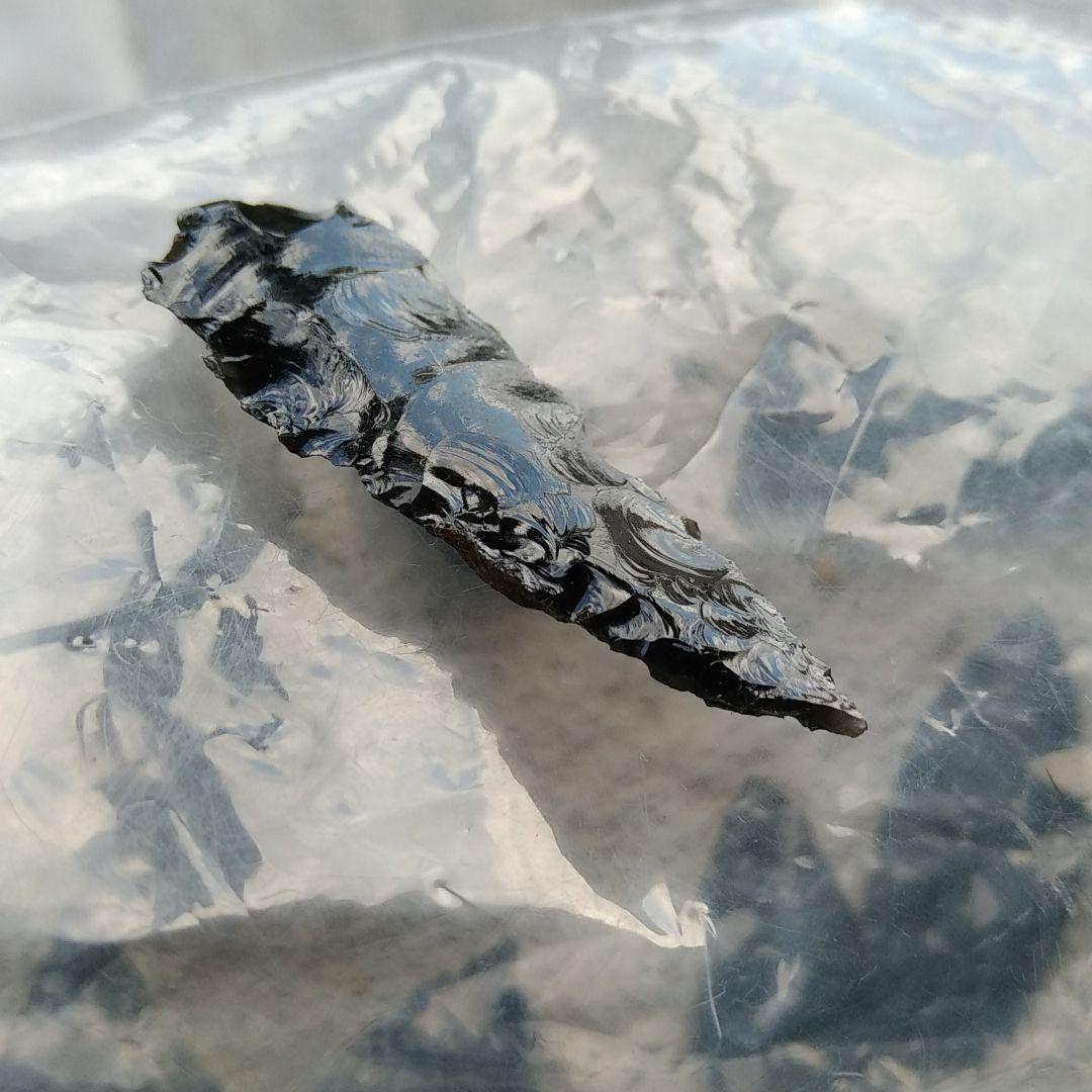 縄文ナイフ　模写　石器　黒曜石サンプル　　222