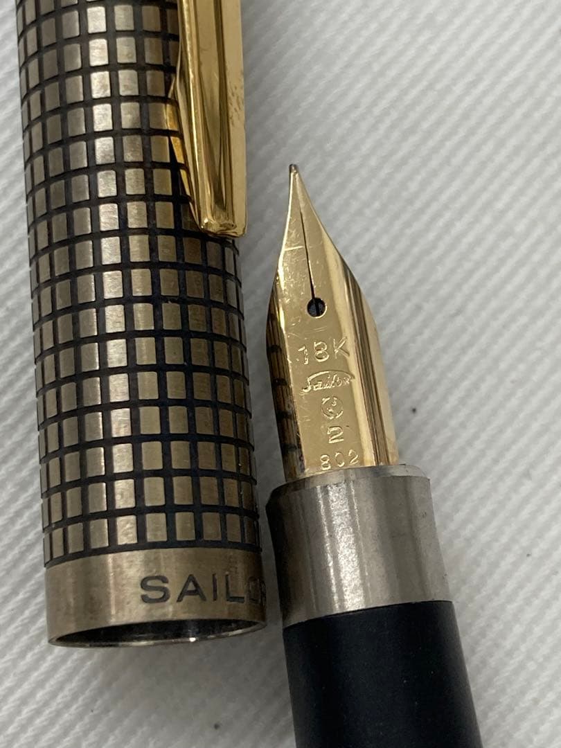 あ*き様 SAILOR silver 万年筆 18Kペン先 シャープペン 袋未開