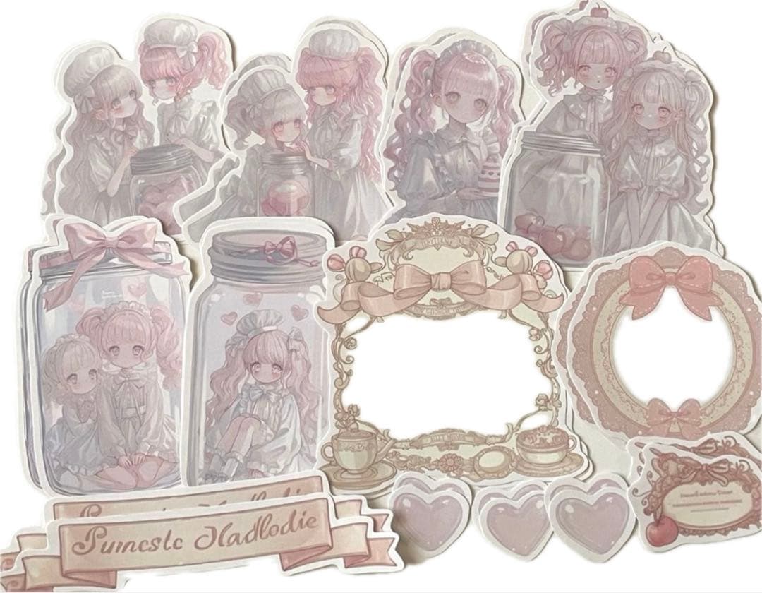 K-588-2 ☆1点限定☆コラージュ素材 コラージュシート カット素材 女の子