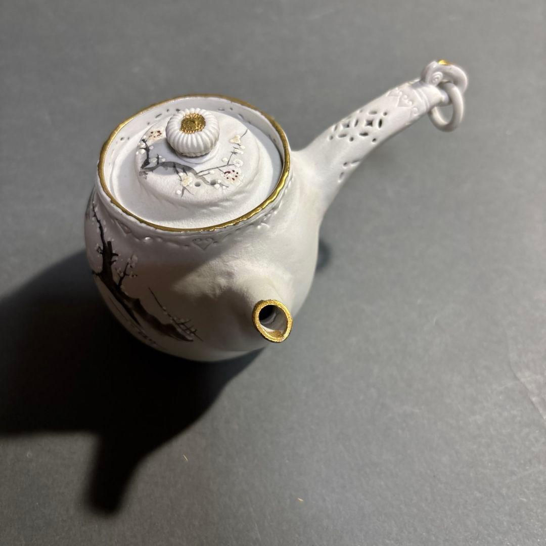 萬古焼　龍昇　横手急須