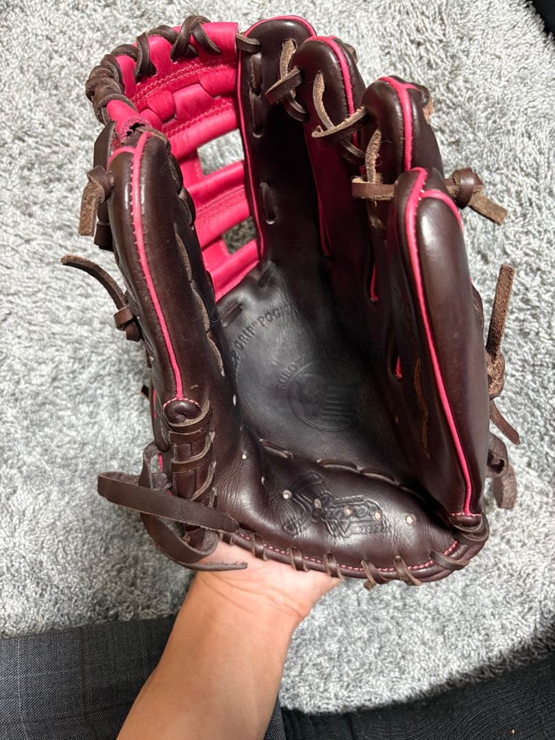 クボタスラッガー　軟式グローブ ブラウン/ピンク
