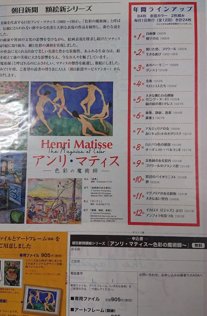 朝日新聞額絵シリーズ画集セット