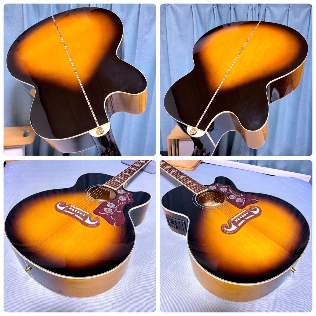 【牛骨★エレアコ】Epiphone☆J-200EC Studio/VS！ジャンボ