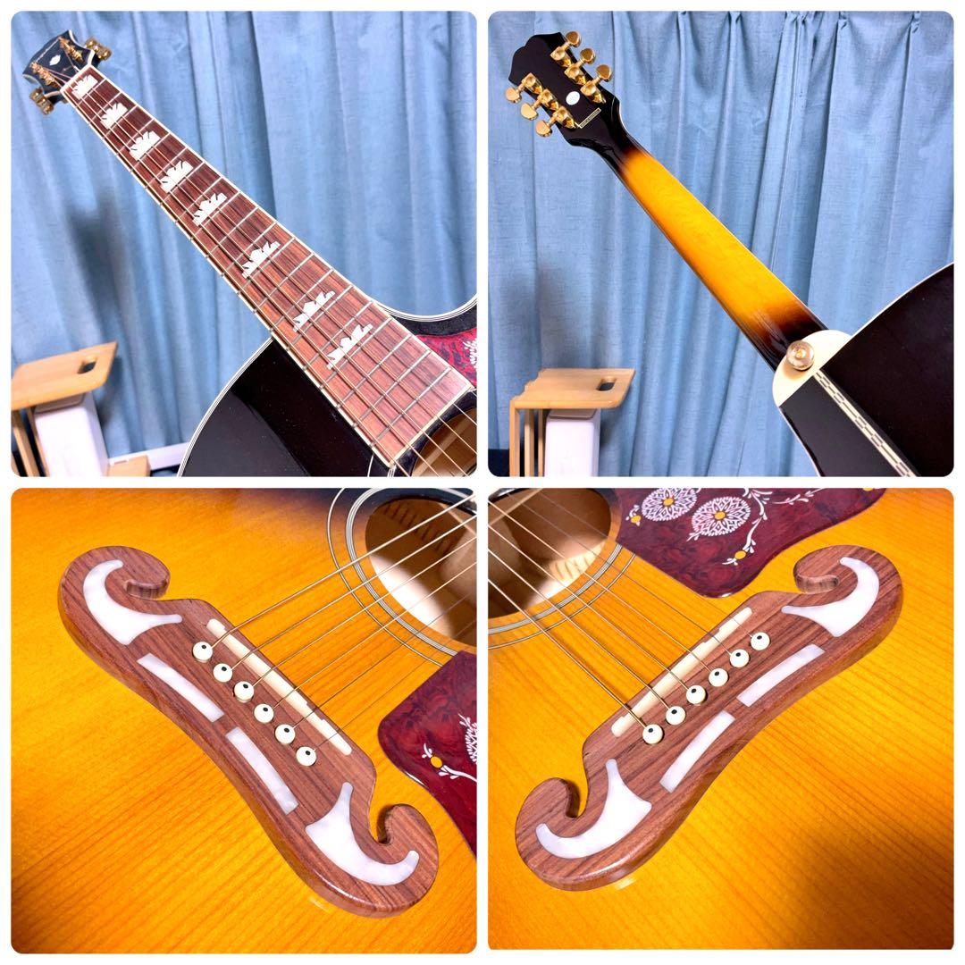 【牛骨★エレアコ】Epiphone☆J-200EC Studio/VS！ジャンボ