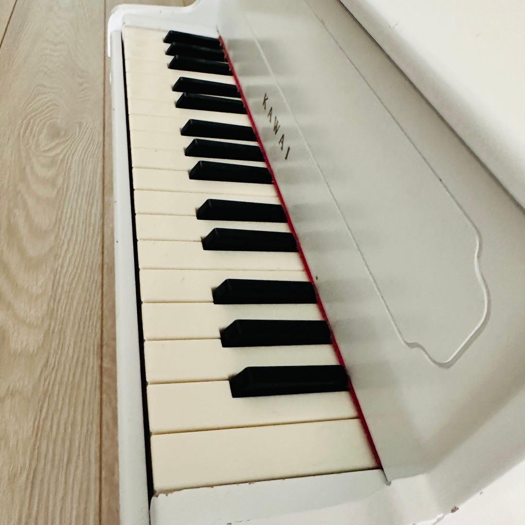 KAWAI アップライトピアノ　白　ミニピアノ