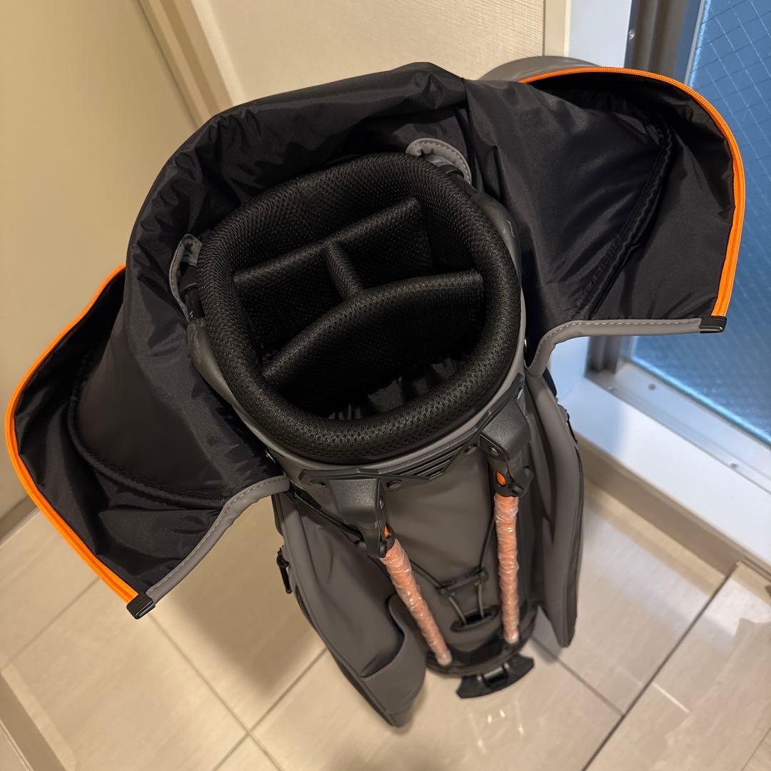 フォーティーン　FOURTEEN スタンドキャディバック　グレー／オレンジ