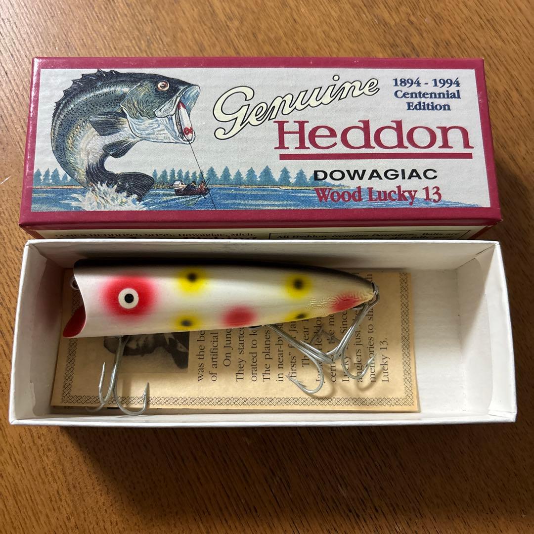 ルアー・フライ Heddon DOWAGIAC Wood Lucky 13