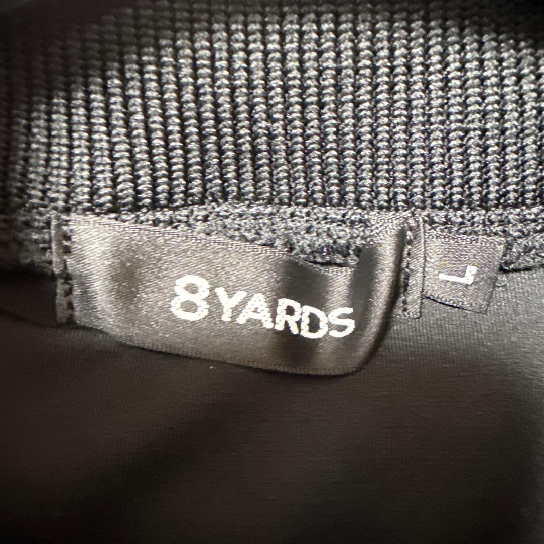 8YARDS ブラック ハイネック トレーナー